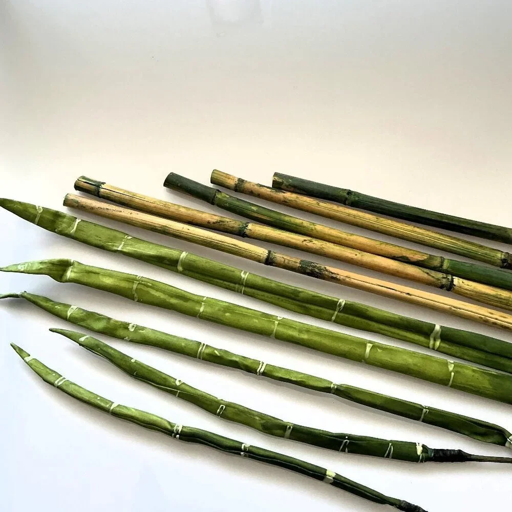 BAMBOO WITH DETACABLE POLES TALL CRAFT DIY BUNDLE ARTIFICAL (FLAWS)
